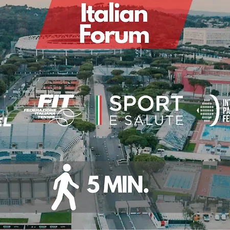 Casa Calligarich Stadio Olimpico Foro Italico * 罗马