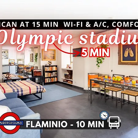 Casa Calligarich Stadio Olimpico Foro Italico شقة